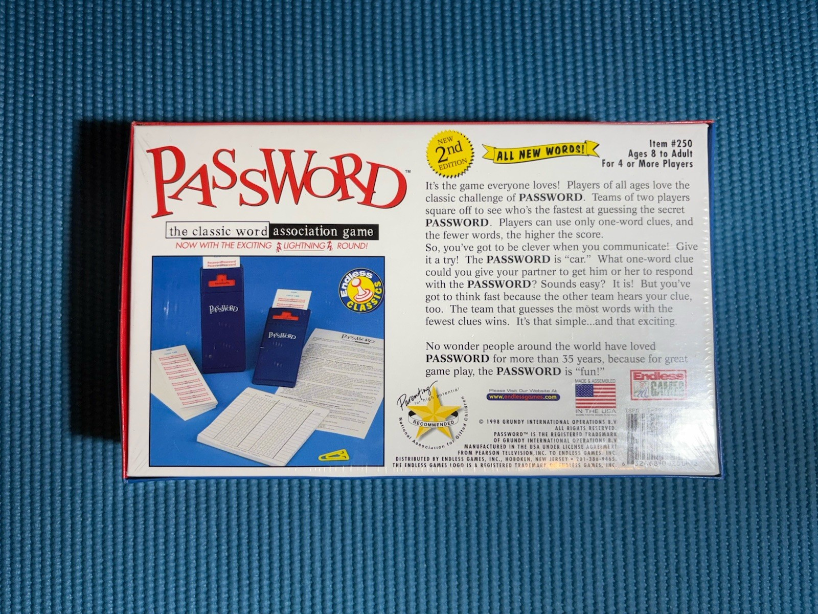 Endless Games Password 2nd Edition Lightning Round Item #250