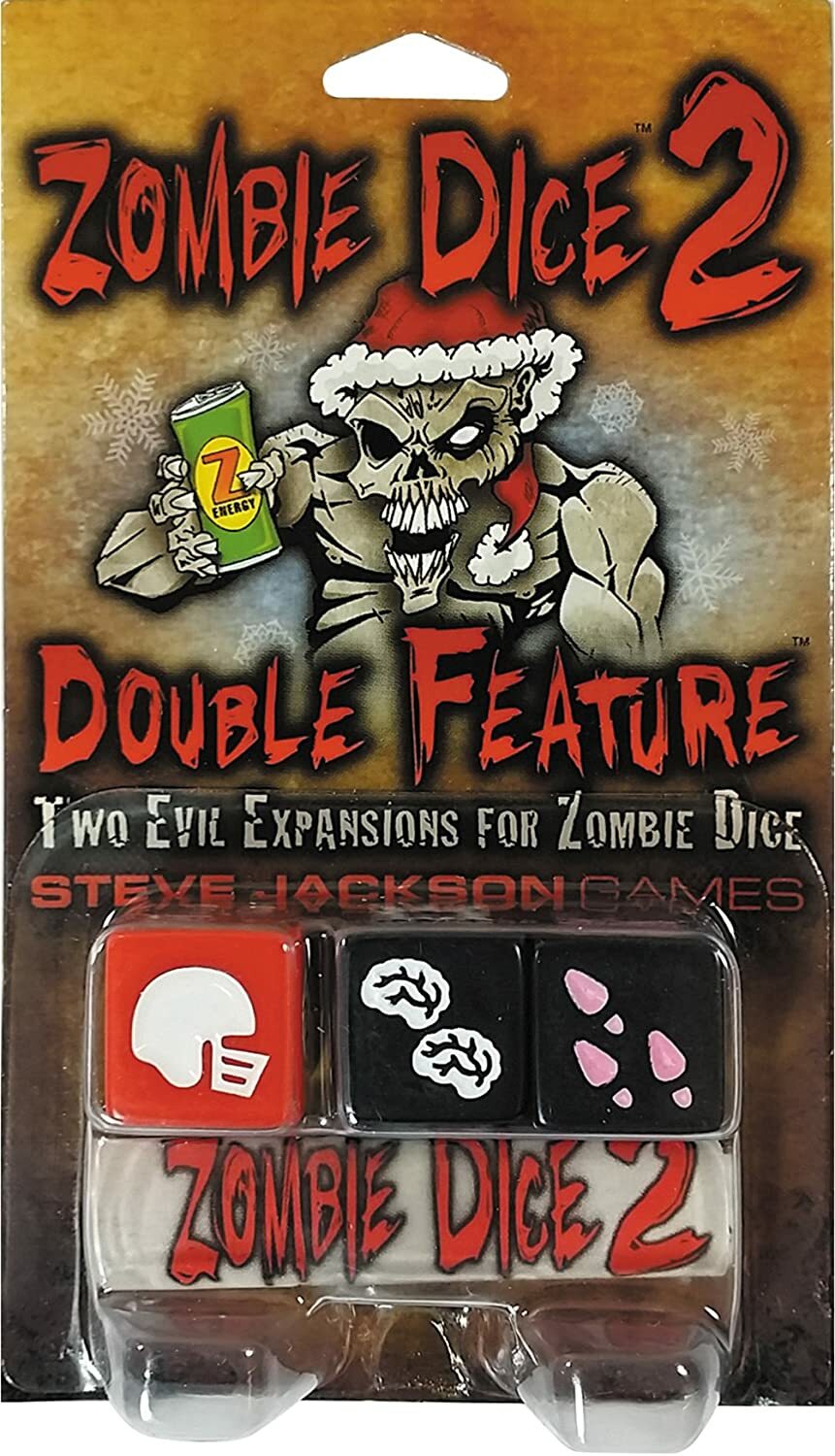 Zombie Dice 2 Double Feature Game – Steve Jackson Games – Eat Brains SJG 131324