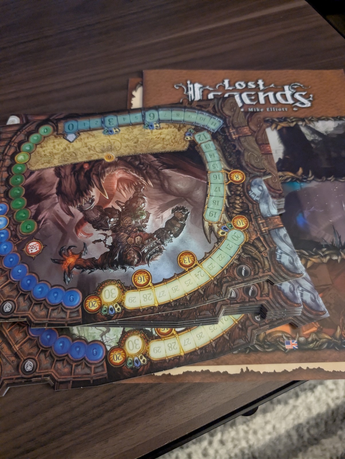 Lost Legends Board Game by Queen Games Mike Elliott 2013 3-5 Players Complete