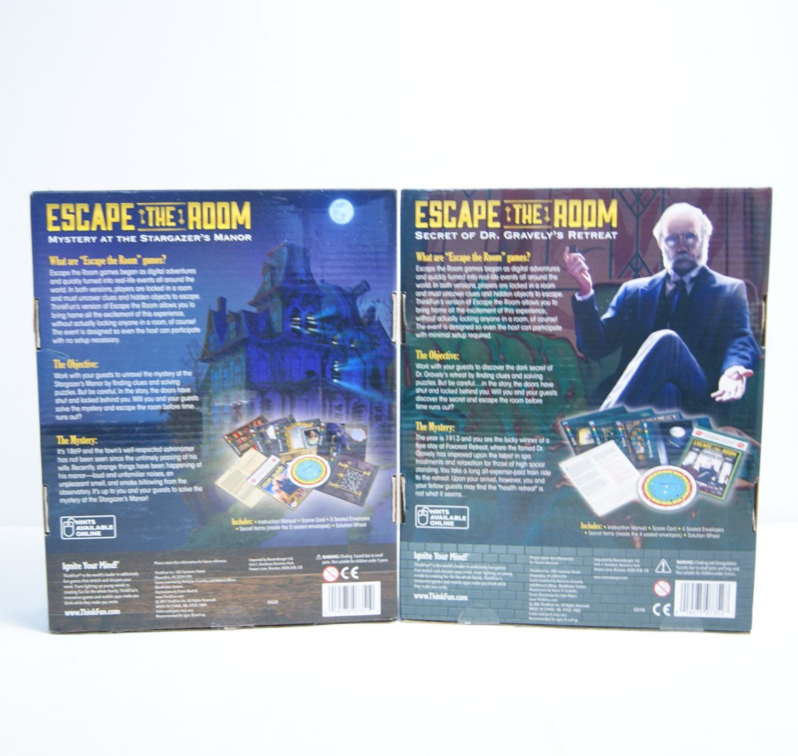 Escape Room Board Game Lot: Chronicles of Crime Unlock Deckscape Escape the Room