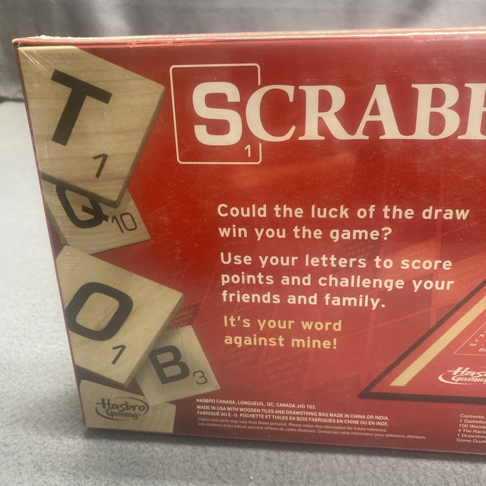 Hasbro Scrabble Game A8166 Made In USA Brand New Sealed Hasbro Gaming Free Ship