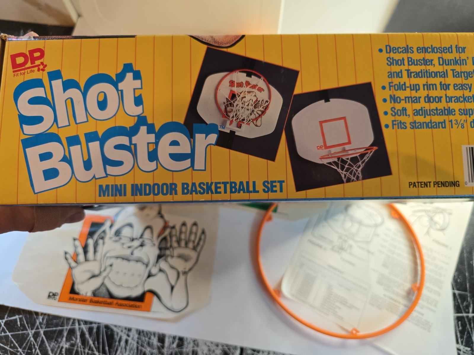 DP Shot Buster 1988 Vintage Mini Indoor Basketball Set ‘Dunkin’ Dinosaur’