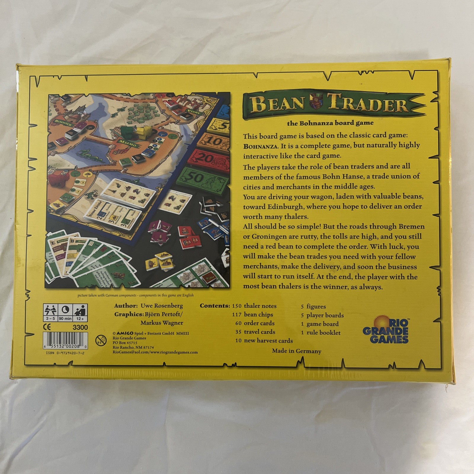 Vintage Bean Trader the Bohnanza Board Game Amigo Rio Grande New Sealed