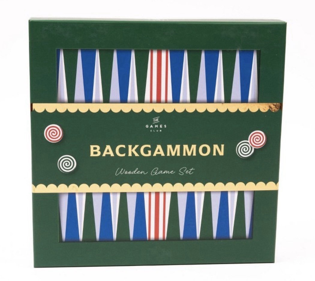 The Games Club Backgammon Wooden Game Set New in Box Professor Puzzle 8 + years