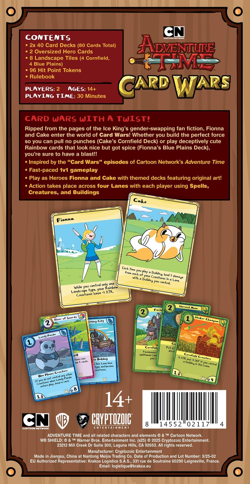 Adventure Time Card Wars Collector’s Pack: Fionna vs. Cake