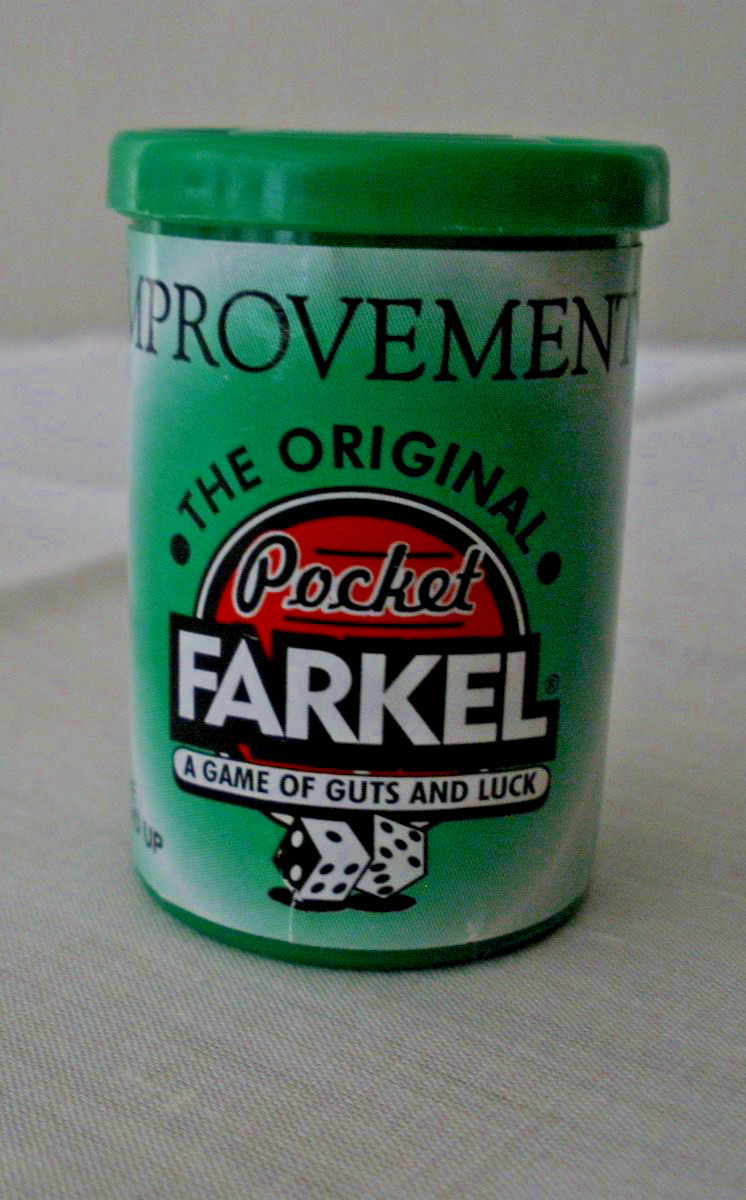 Vintage 1997 IMPROVEMENTS ORIGINAL POCKET FARKEL GAME Luck and Guts Game RARE