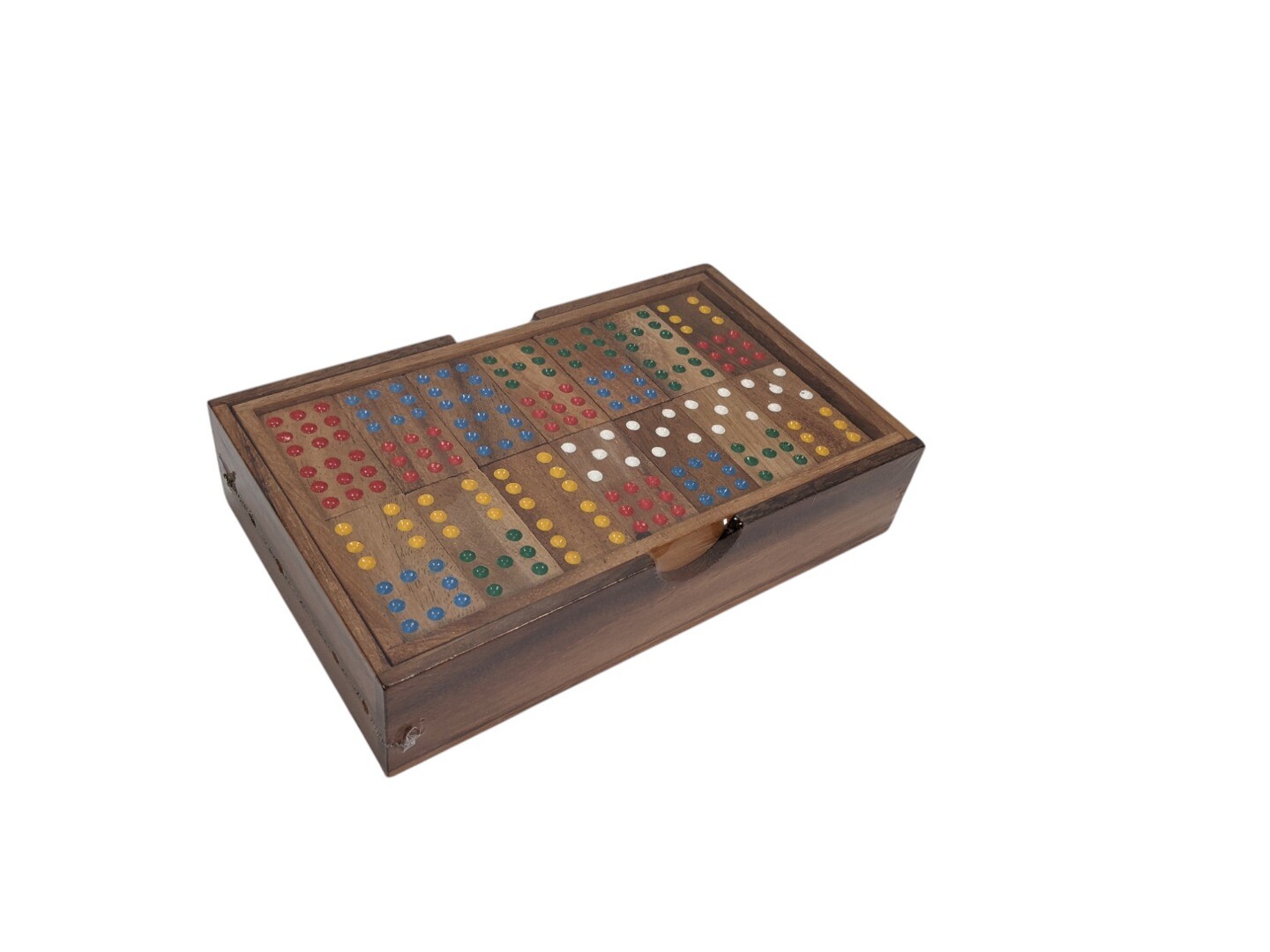 Wooden Double 9 Dominoes – 56 Piece Set, Handmade in Thailand