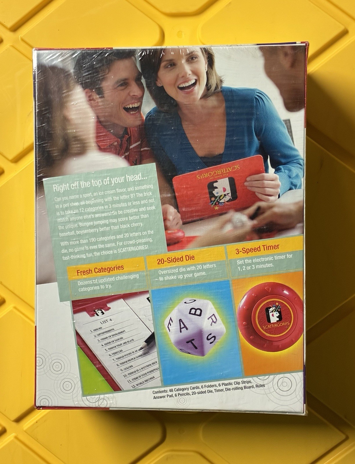 Game of Scattergories 2009 Parker Brothers 05721 for Adults NEW SEALED