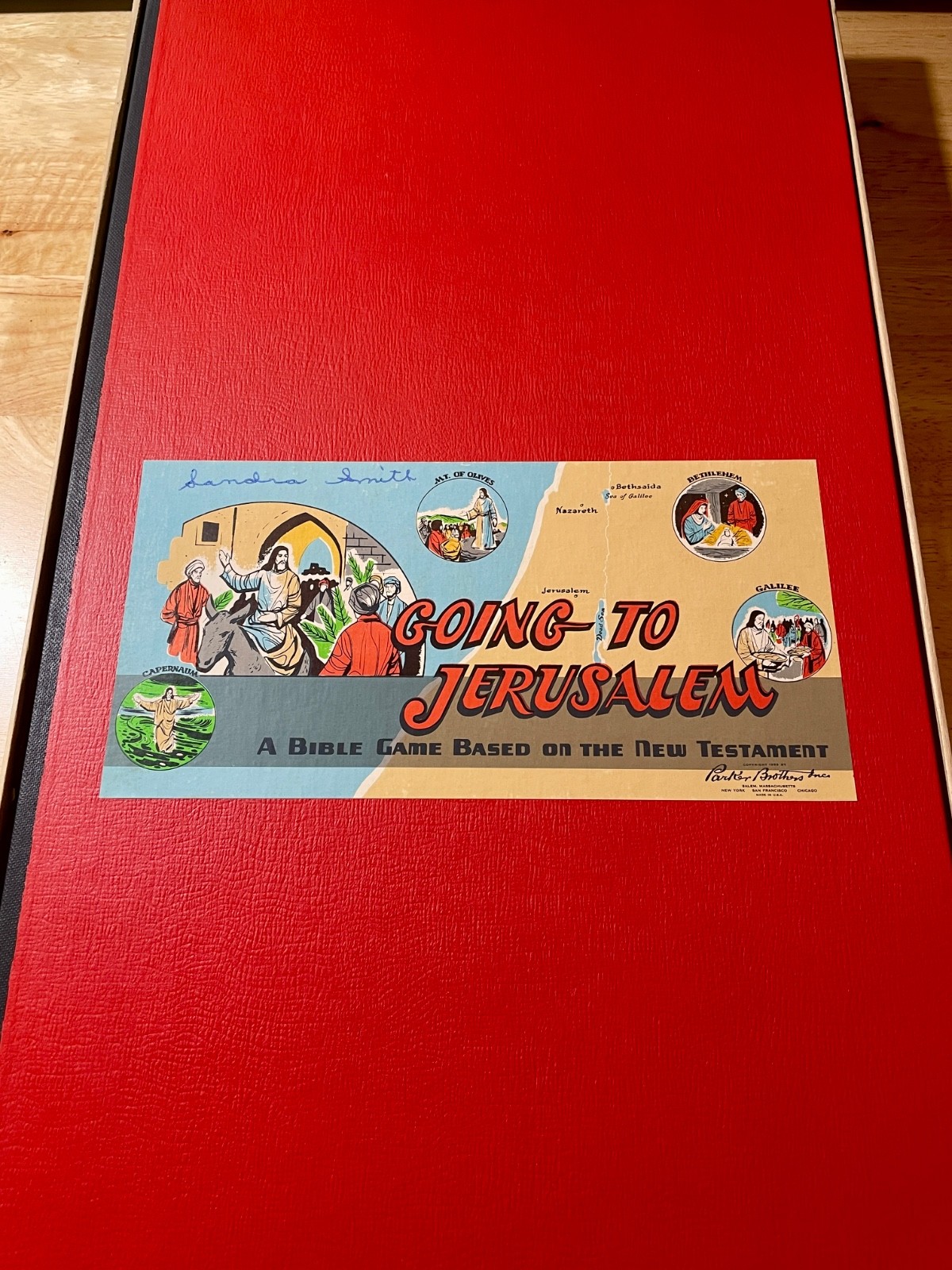 Vintage 1955 Parker Brothers “Going to Jerusalem” Bible Game – Complete