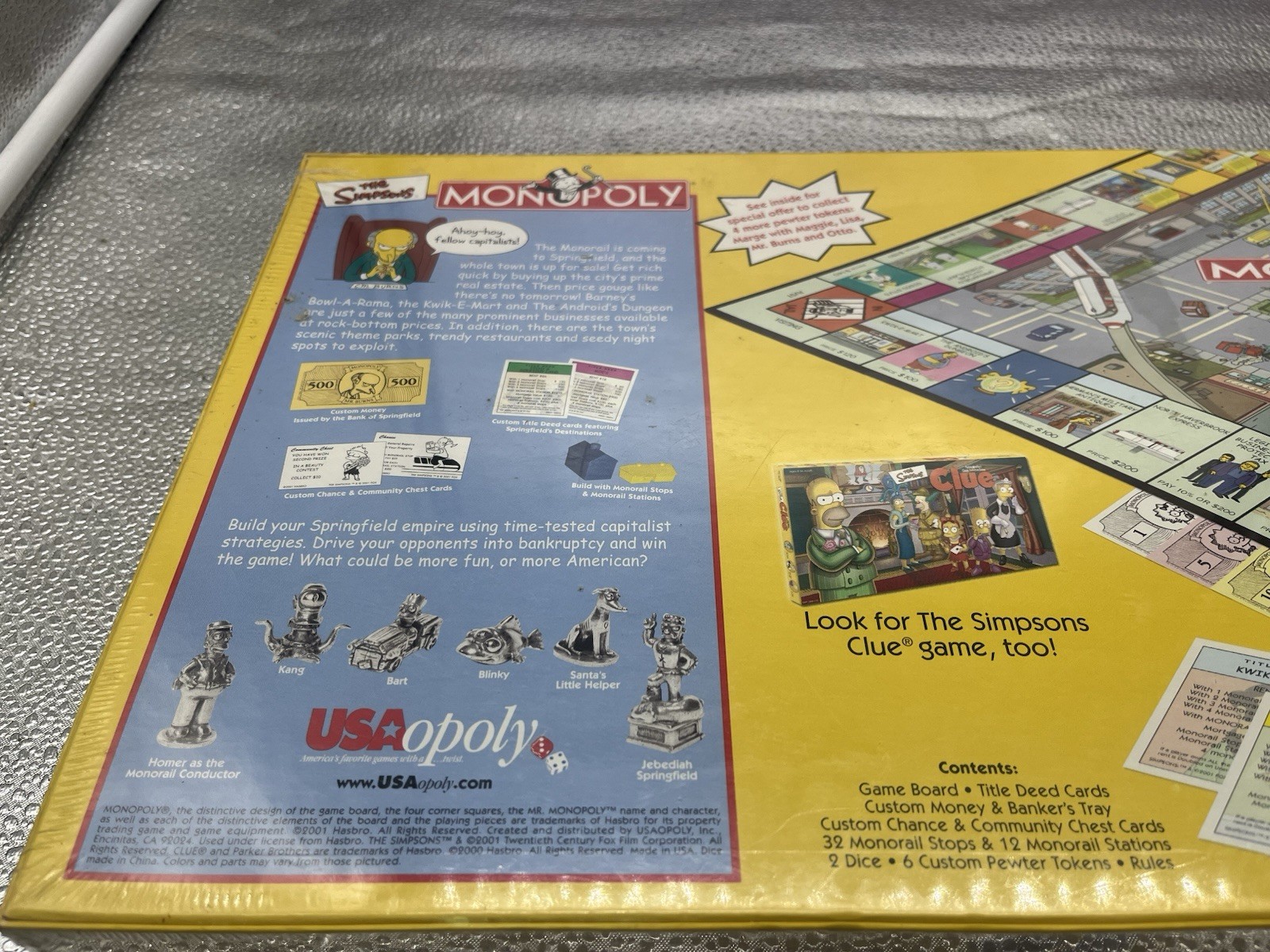 The SIMPSONS Monopoly “Welcome To Springfield” Board Game, Vintage Complete