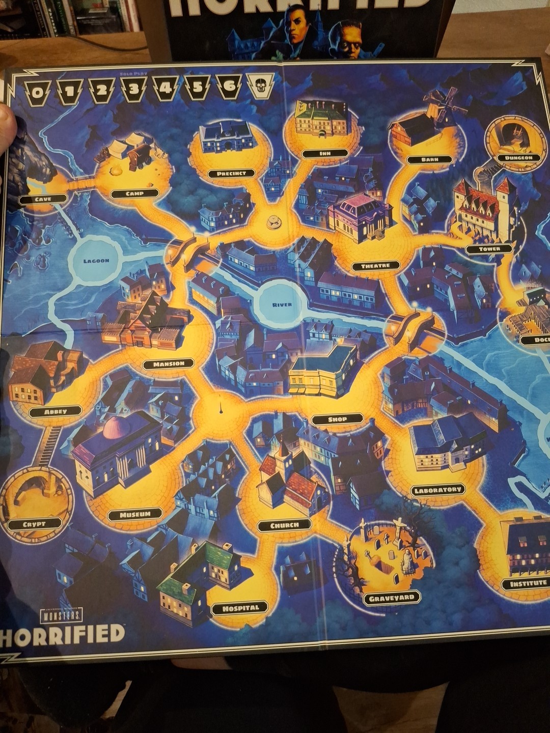 Ravensburger Horrified Universal Monsters Board Game- USED/COMPLETE