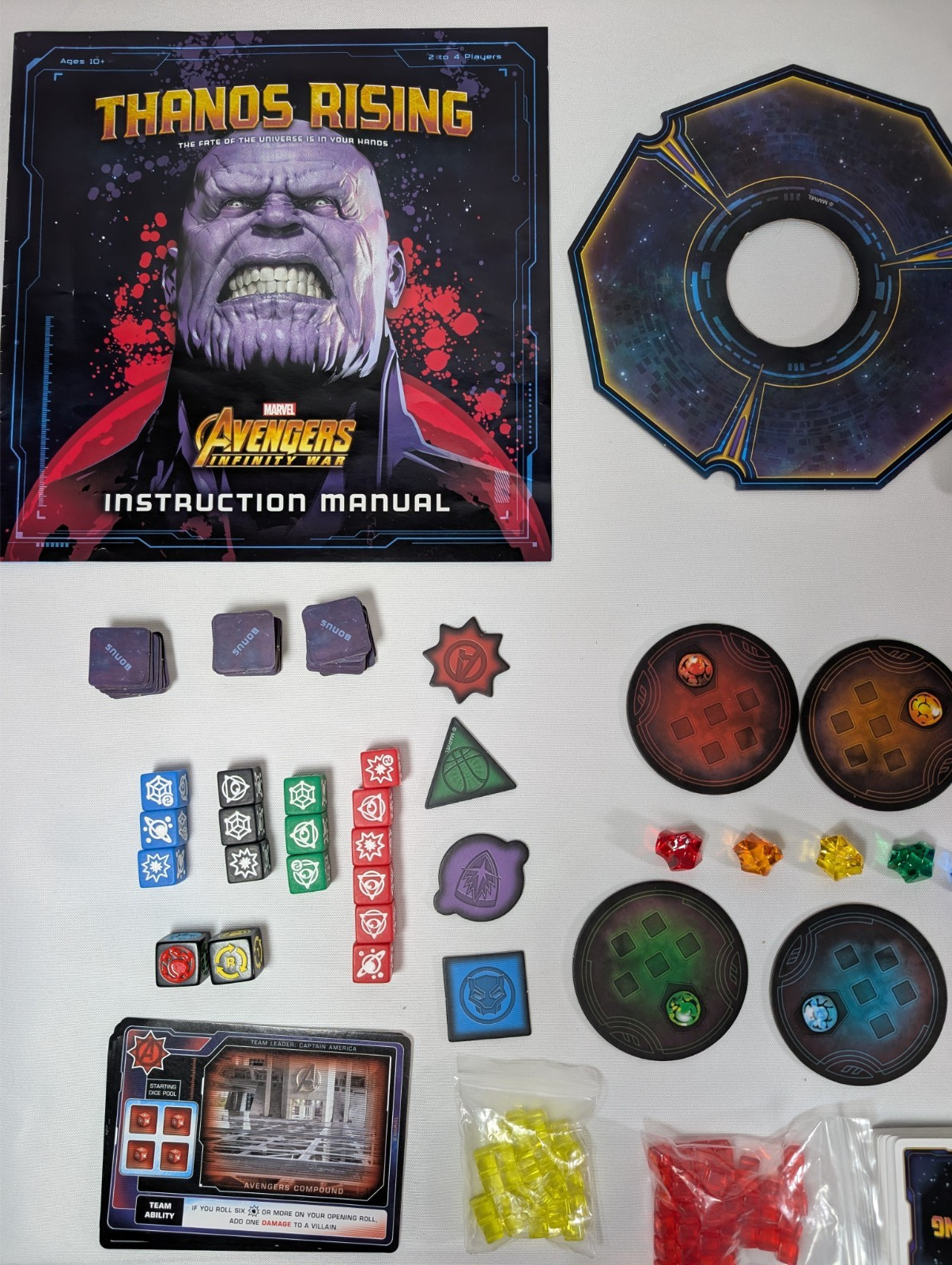 Complete copy of Thanos Rising: Avengers Infinity War by USAopoly / Marvel.