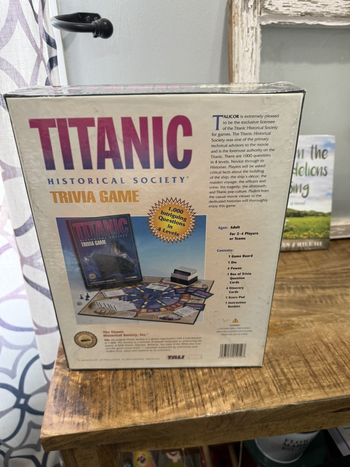 New Trivia Titanic Vintage 1998 Historical Society Talicor Board Game Sealed
