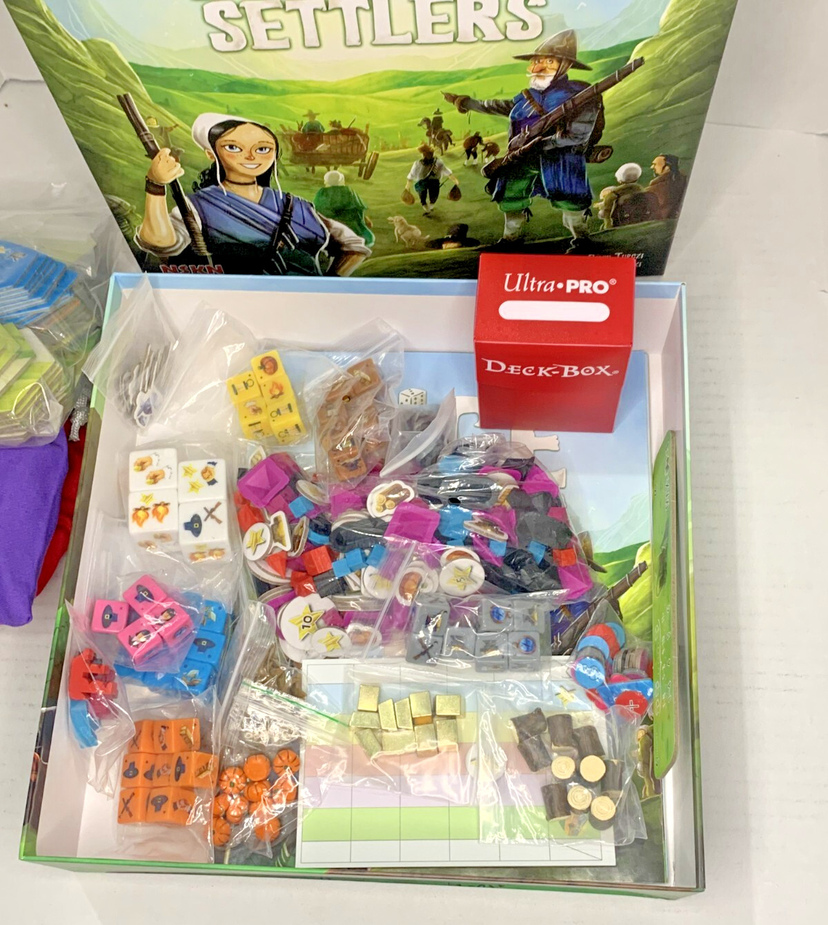NSKN Boardgame Dice Settlers (Deluxe Ed) + Western Sea Kickstarter David Turczi