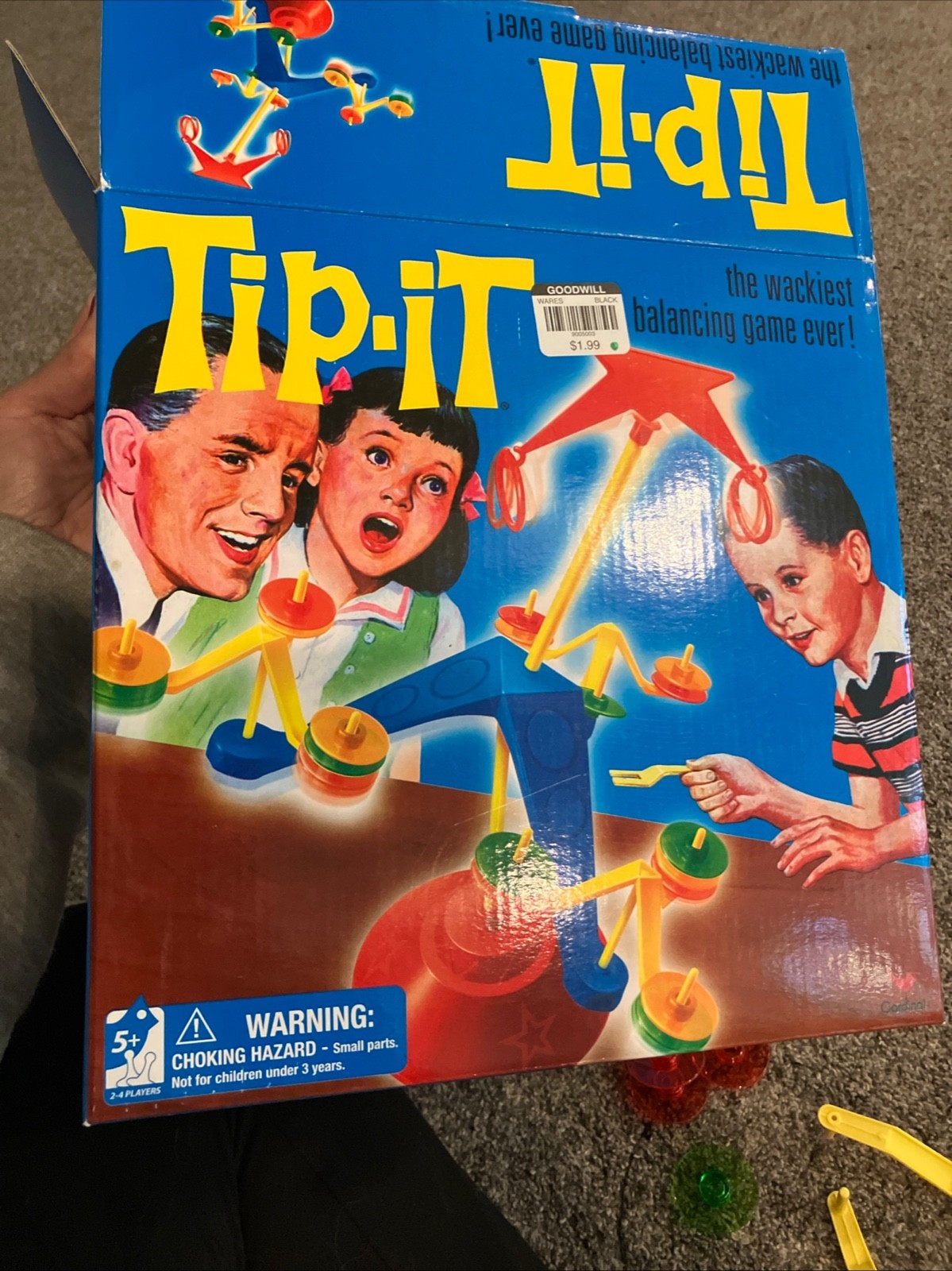 2013 Tip-It Cardinal Balancing Game Complete minus Label Sheet Wackiest Game