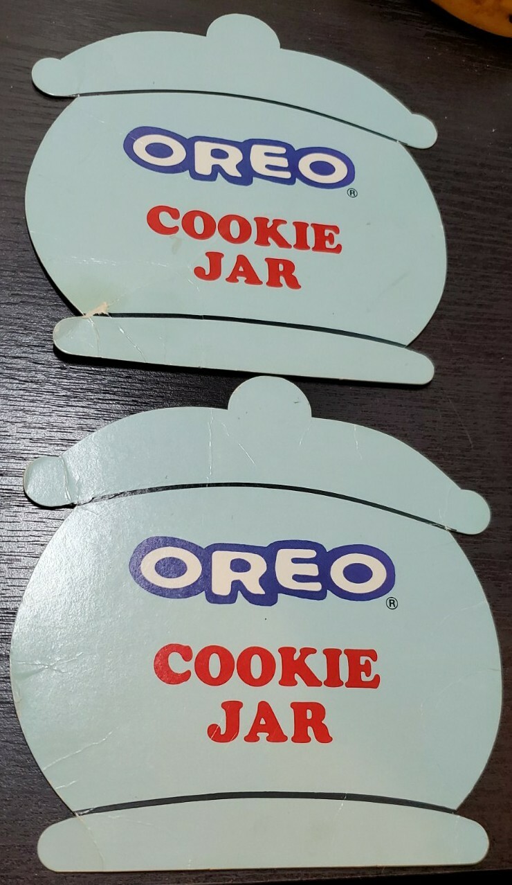 1987 Oreo Cookie Factory Memory Board Game 2 Replacement Jars pieces Parts
