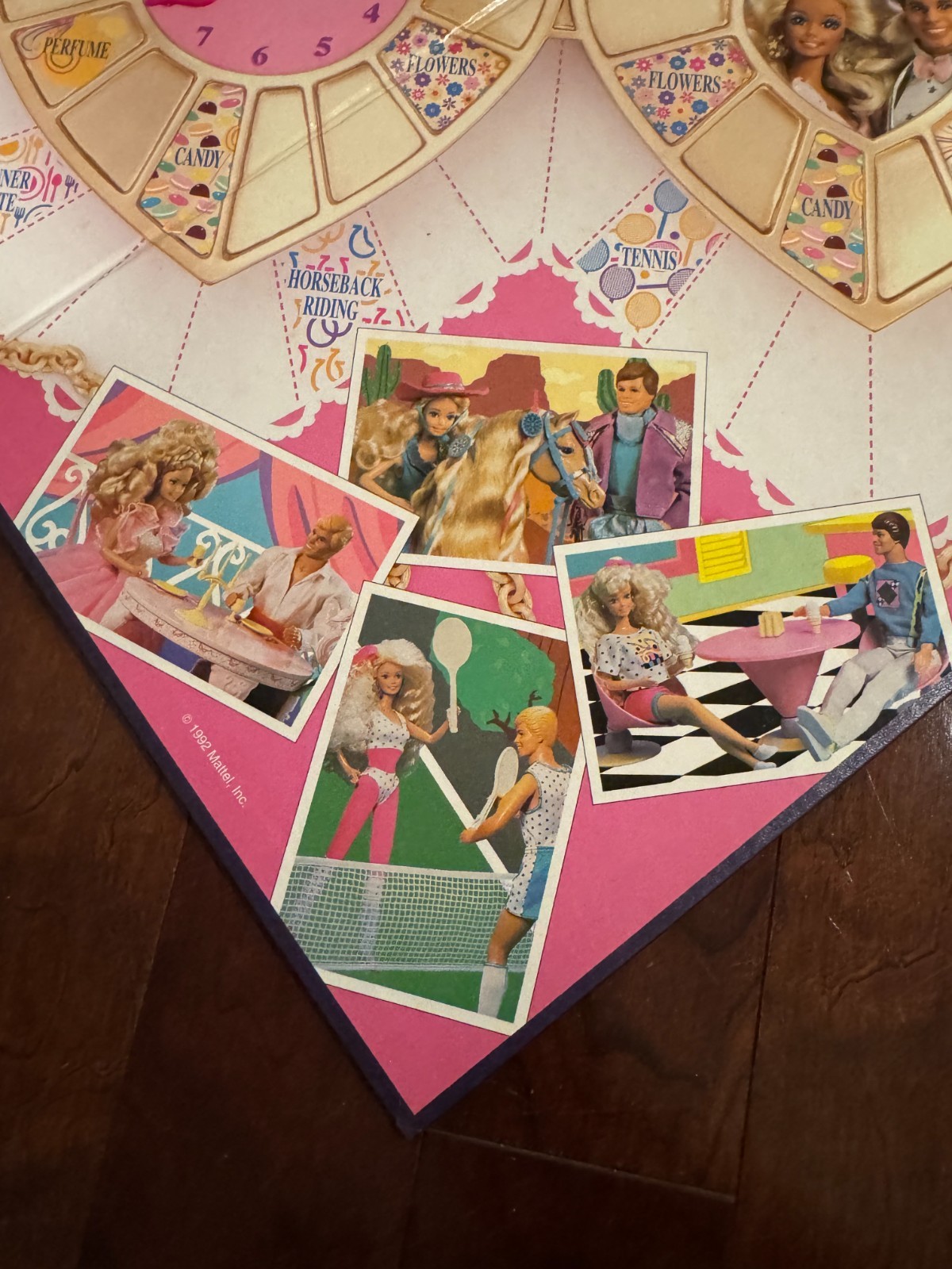Vintage 1992 Barbie Dream Date Board Game 100% Complete Golden Mattel