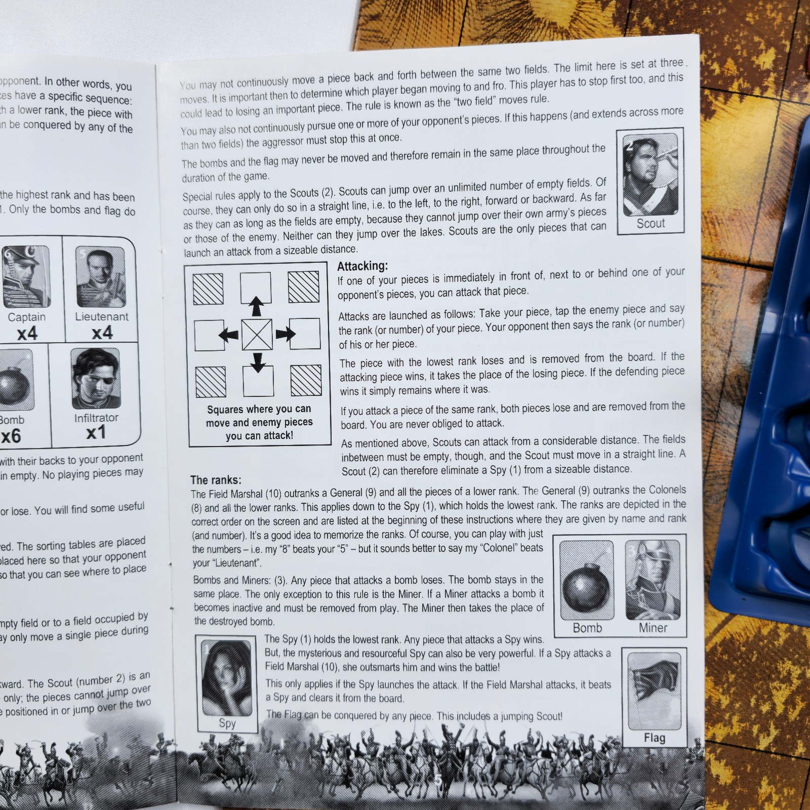 Stratego Original Classic Game of Battlefield Strategy Patch Products Complete