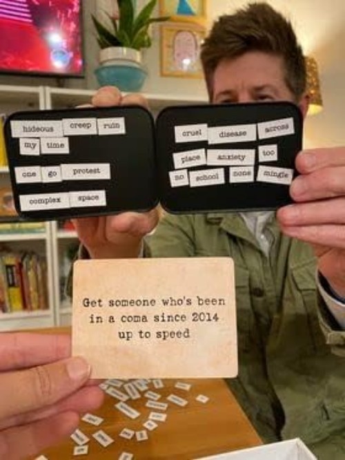 Word Magnet Madness: Hilarious Sentence Game for Creative Minds (3-6 Players)