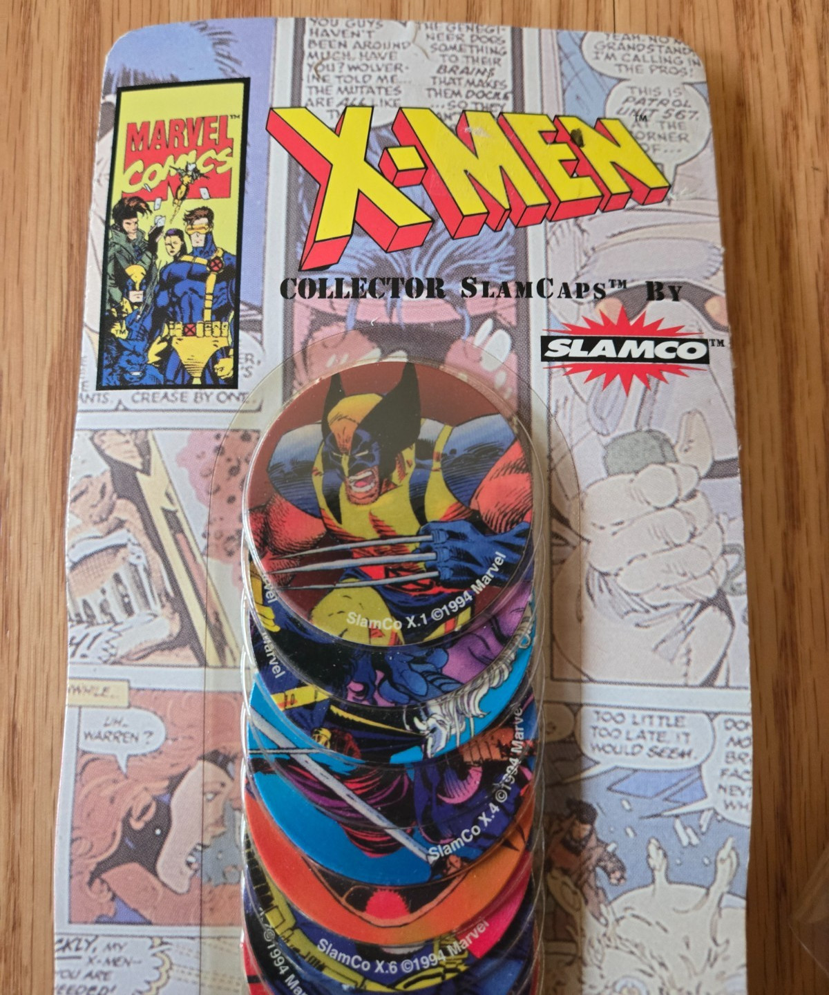 Vintage 1994 Slamco Marvel X-Men Pogs, Slammer, NIP, Plus Star Wars Pogs