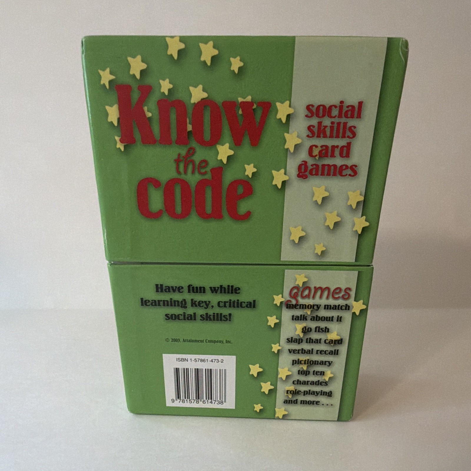 Vintage 2003 Know The Code At School Social Skills Game By Attainment Pre-Owned