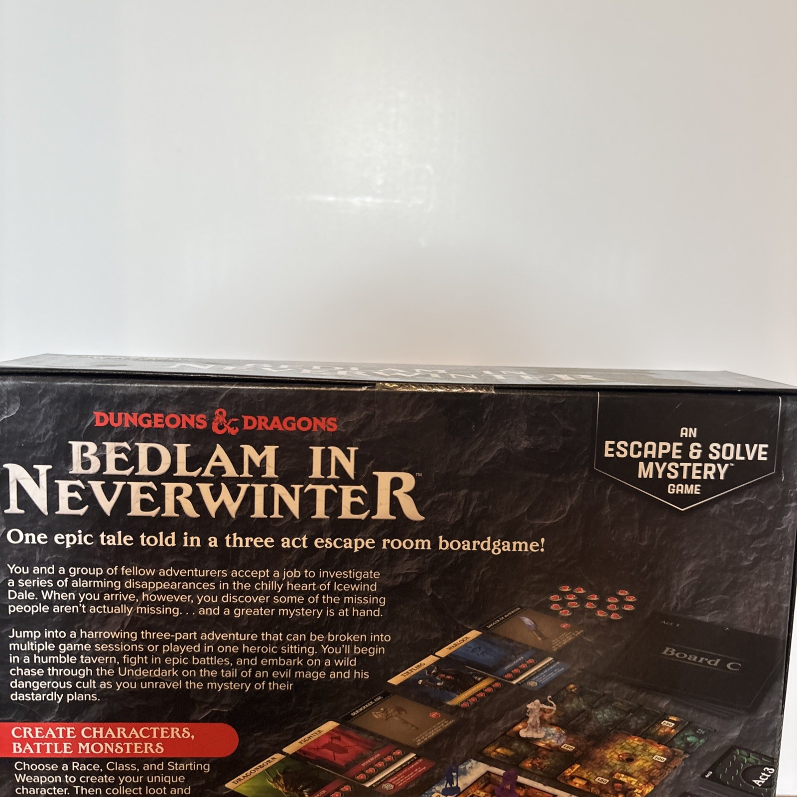 Hasbro Boardgame Dungeons & Dragons – Bedlam in Neverwinter Box VG+/Mint