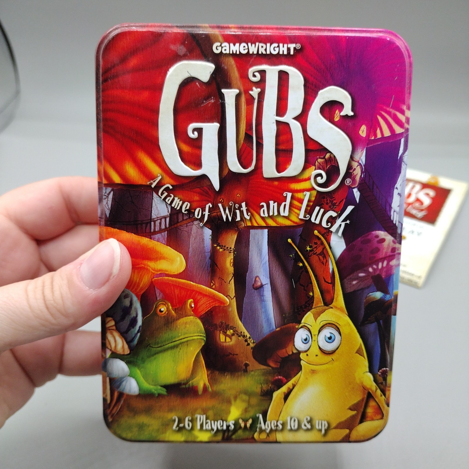 Gamewright Gubs A Game of Wit & Luck Card Game Tin 100% Complete w/ Rules 2011