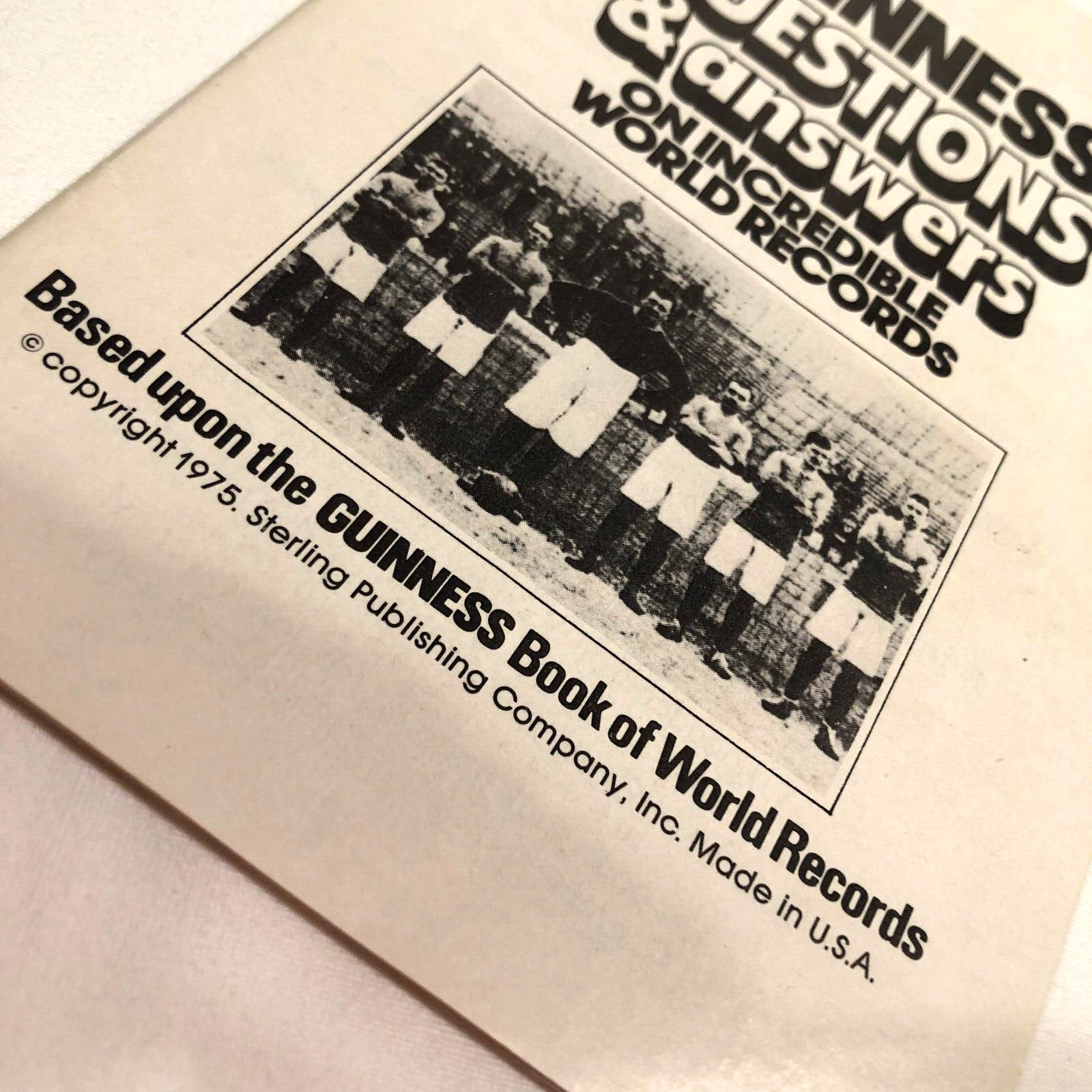Guinness Game of World Records 1975 VTG Parker Brothers #75 Sterling Publishing