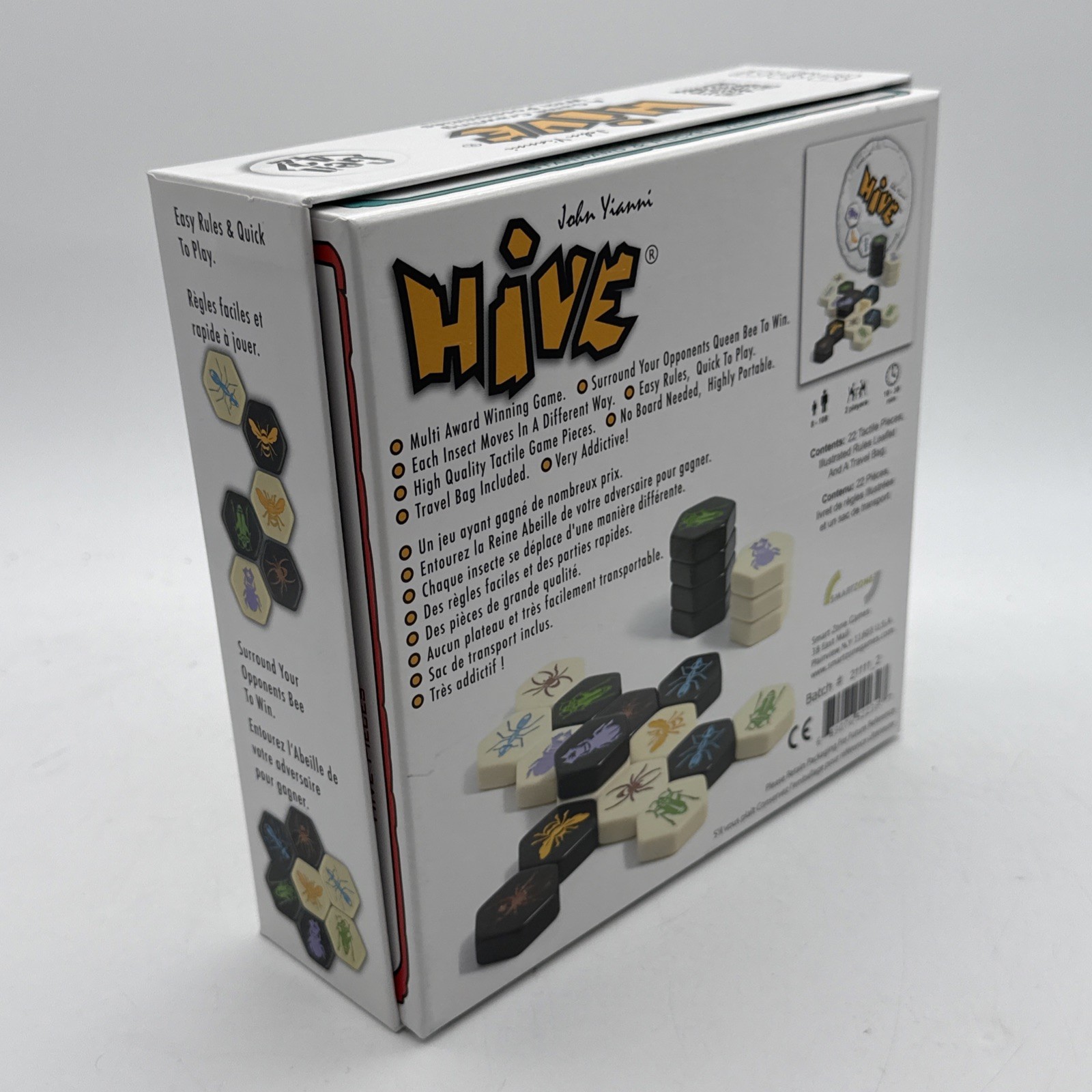 HIVE Tile Board Game Complete John Yianni Smart Zone Gen 42 Award Winner