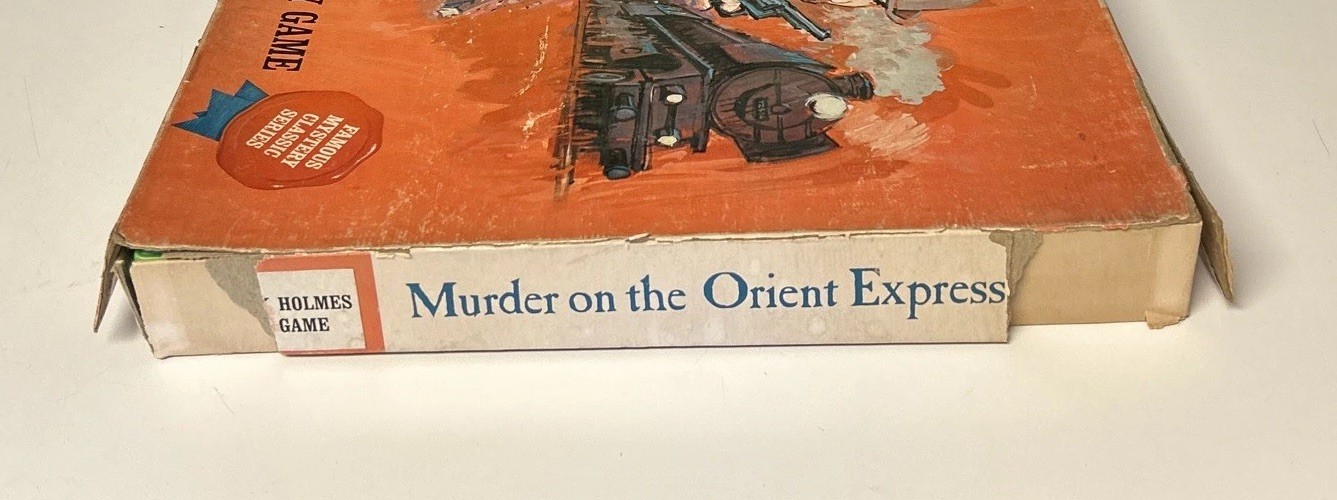 Vintage 1967 Sherlock Holmes Murder on the Orient Express Board Game Complete