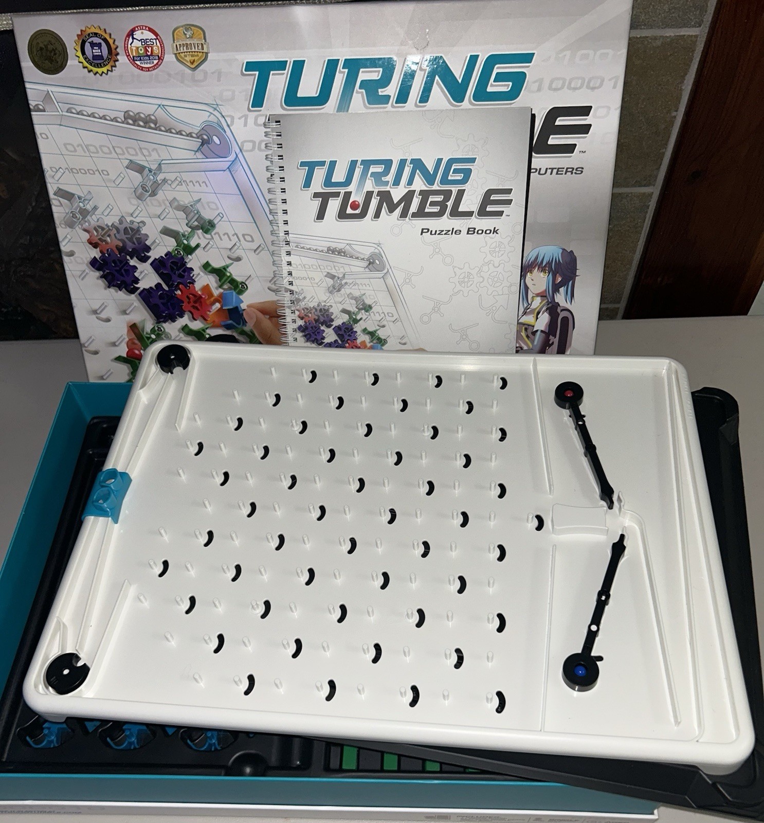 Turing Tumble Build Marble-Powered Computers Anime COMPLETE W/ Book VG