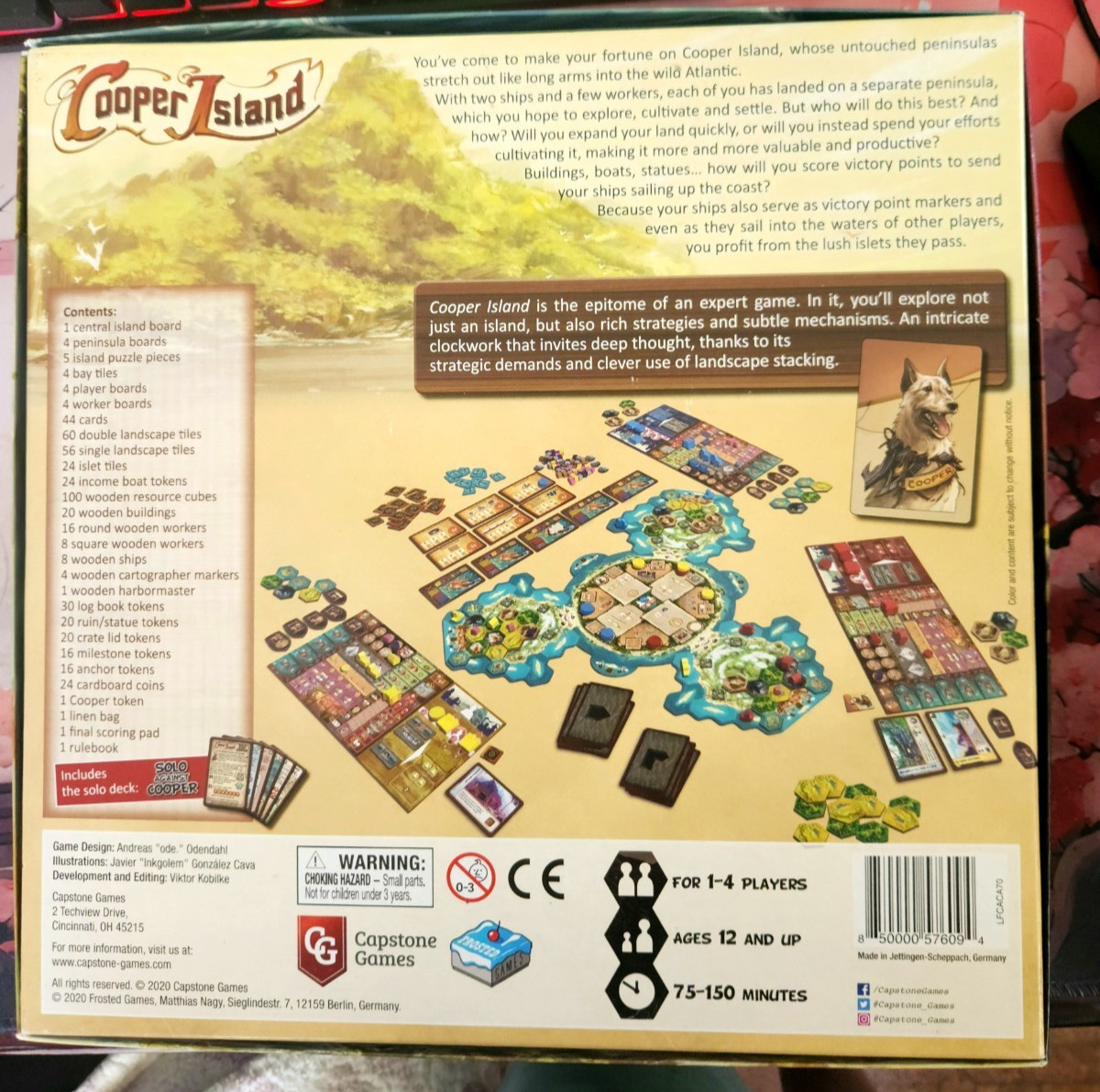 Cooper Island Board Game – Capstone Games Andreas Odendahl