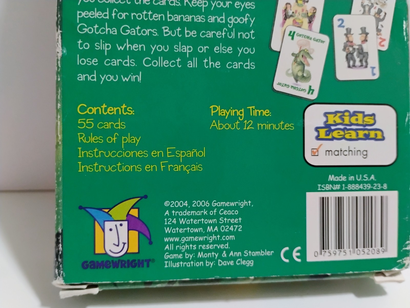 Vintage 2004 Gamewright Go Bananas Monkey Matching Card Game COMPLETE