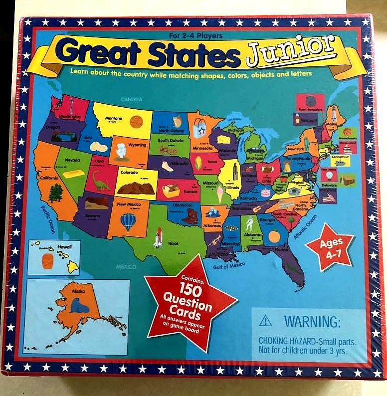 NEW Great States Junior United States Learning Game Ages 4+