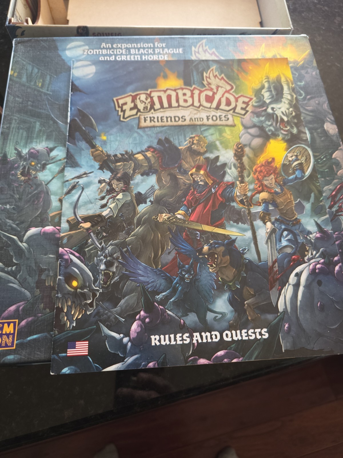 Zombicide Friends And Foes – Upgrades! – Double Walkers – G07 Wood Box – Minty!