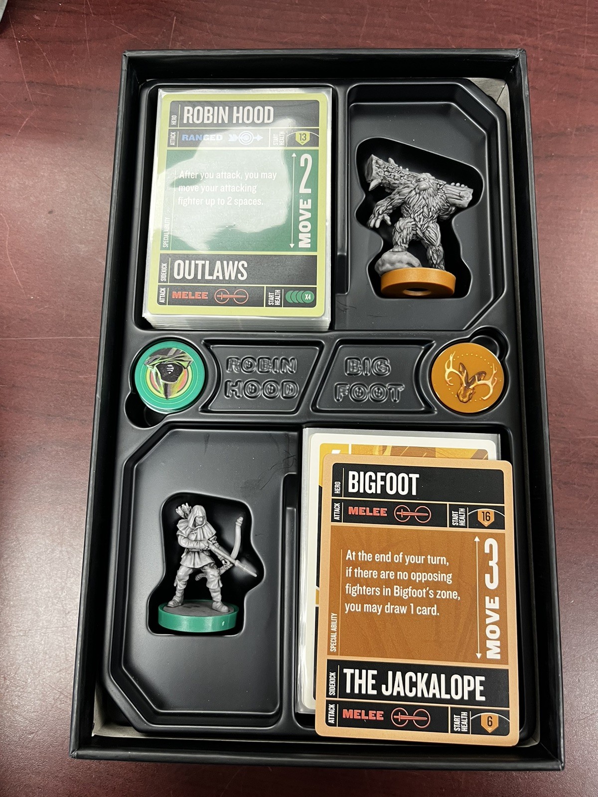 Restoration Games Unmatched Robin Hood Vs. Bigfoot Board Game Mondo
