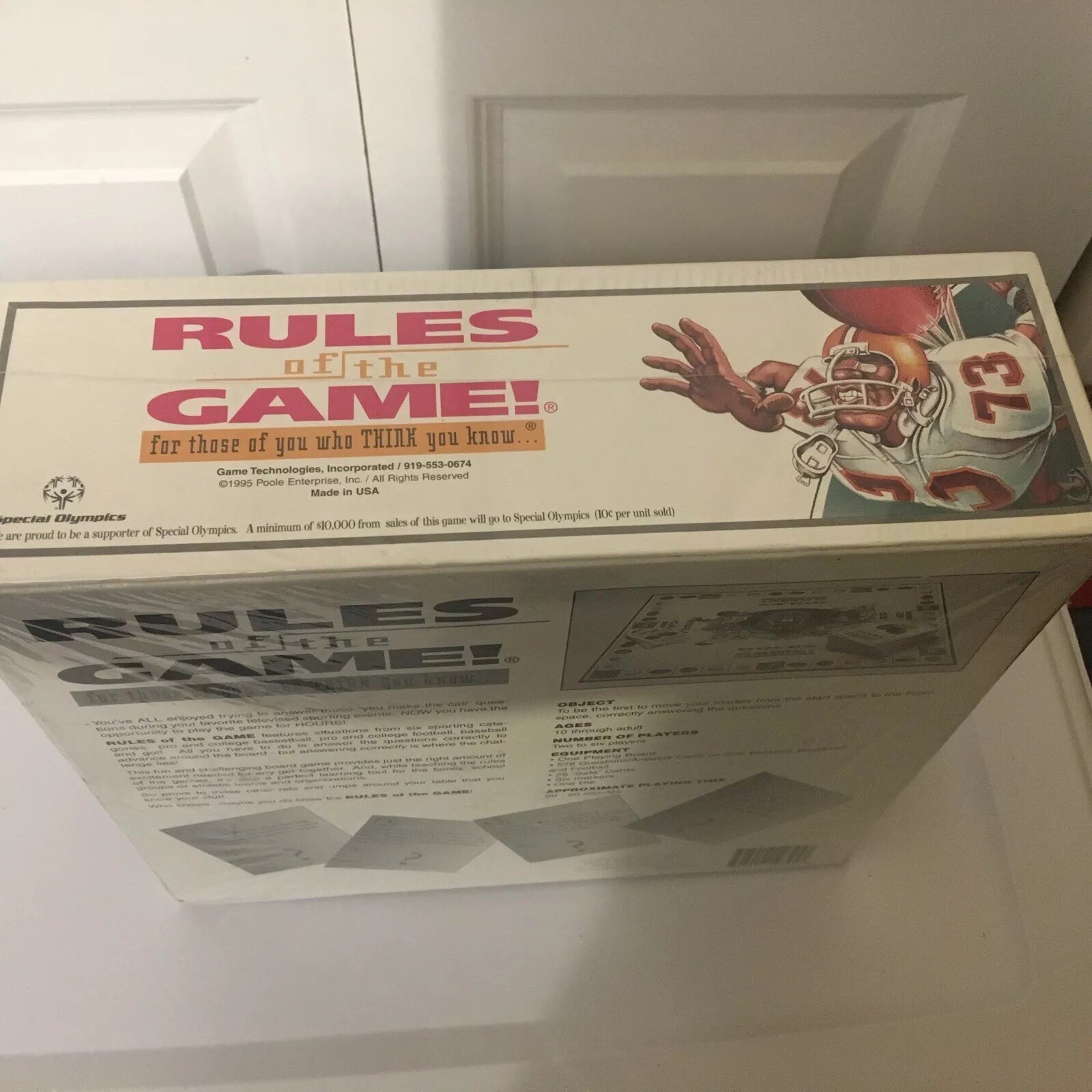 New Rules of the Game 1995 Sports Trivia Board game~New & Factory Sealed