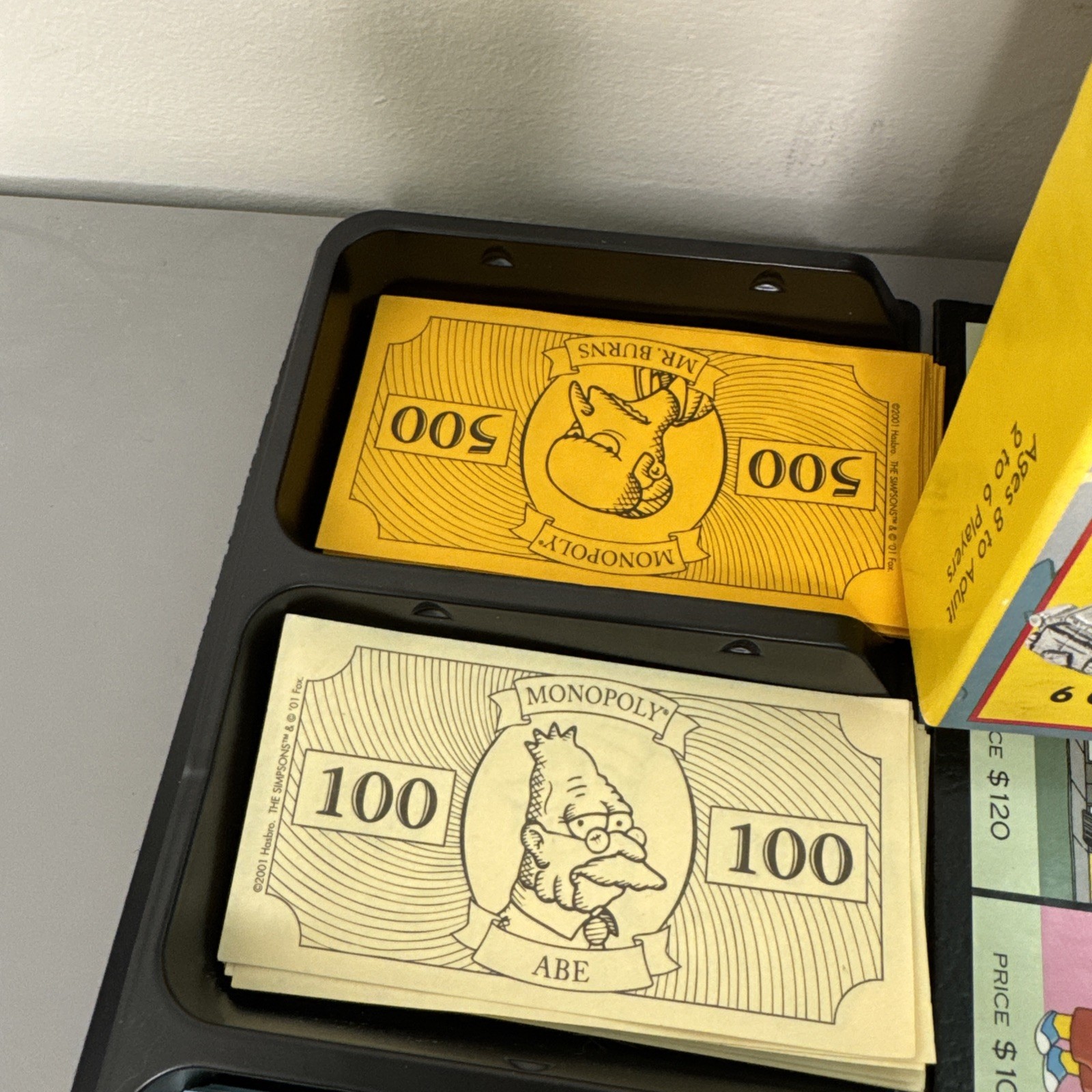 Monopoly The Simpsons Board Game 2001 Preowned Complete