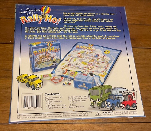 Rally Ho! Travel and U.S. trivia adventure game, fun for travelers of all ages