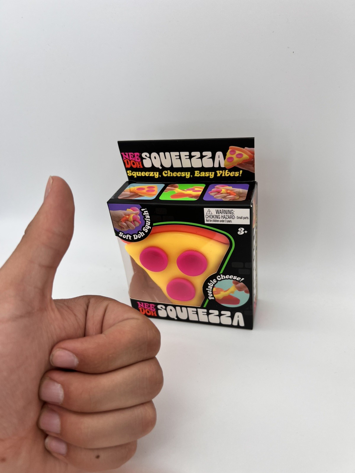 AUTHENTIC NeeDoh SQUEEZZA Pizza Slice Squishy Toy Nee Doh Fidget Toy BRAND NEW