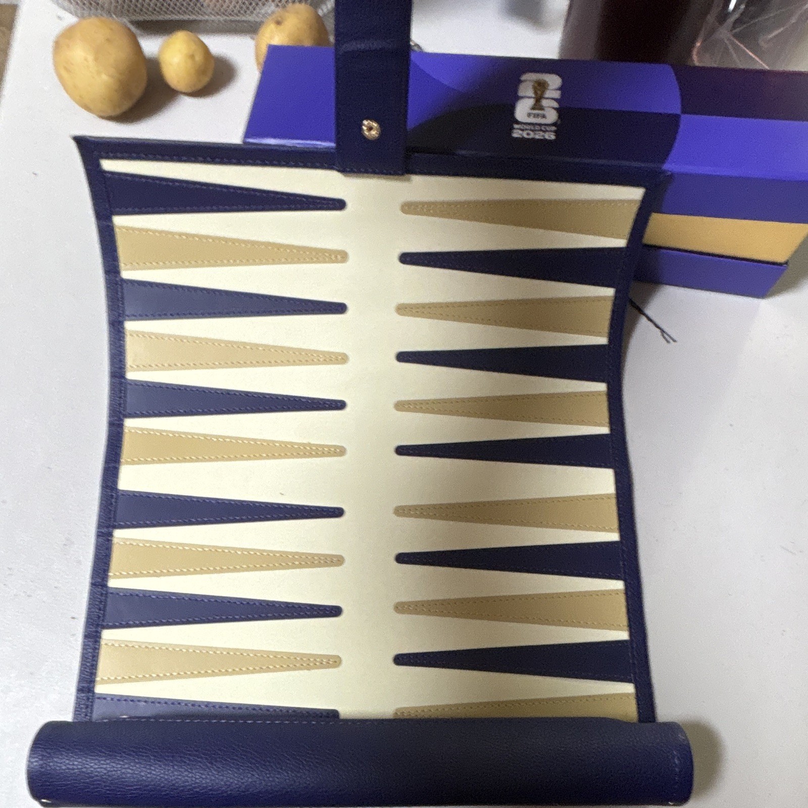 FIFA World Cup 2026 Backgammon Travel Board Game Set France vs Iraq