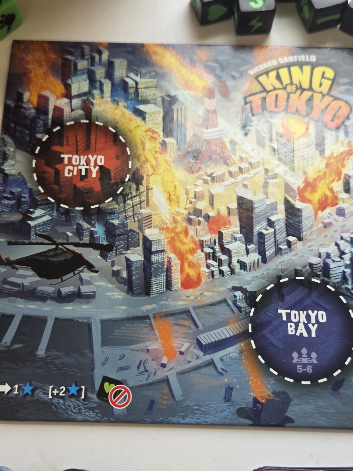 King of Tokyo Edition Board Game by Iello Complete