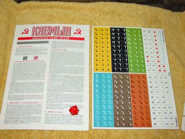 Avalon Hill – KREMLIN game of Soviet Raw Control & Power Politics (UNPUNCHED)