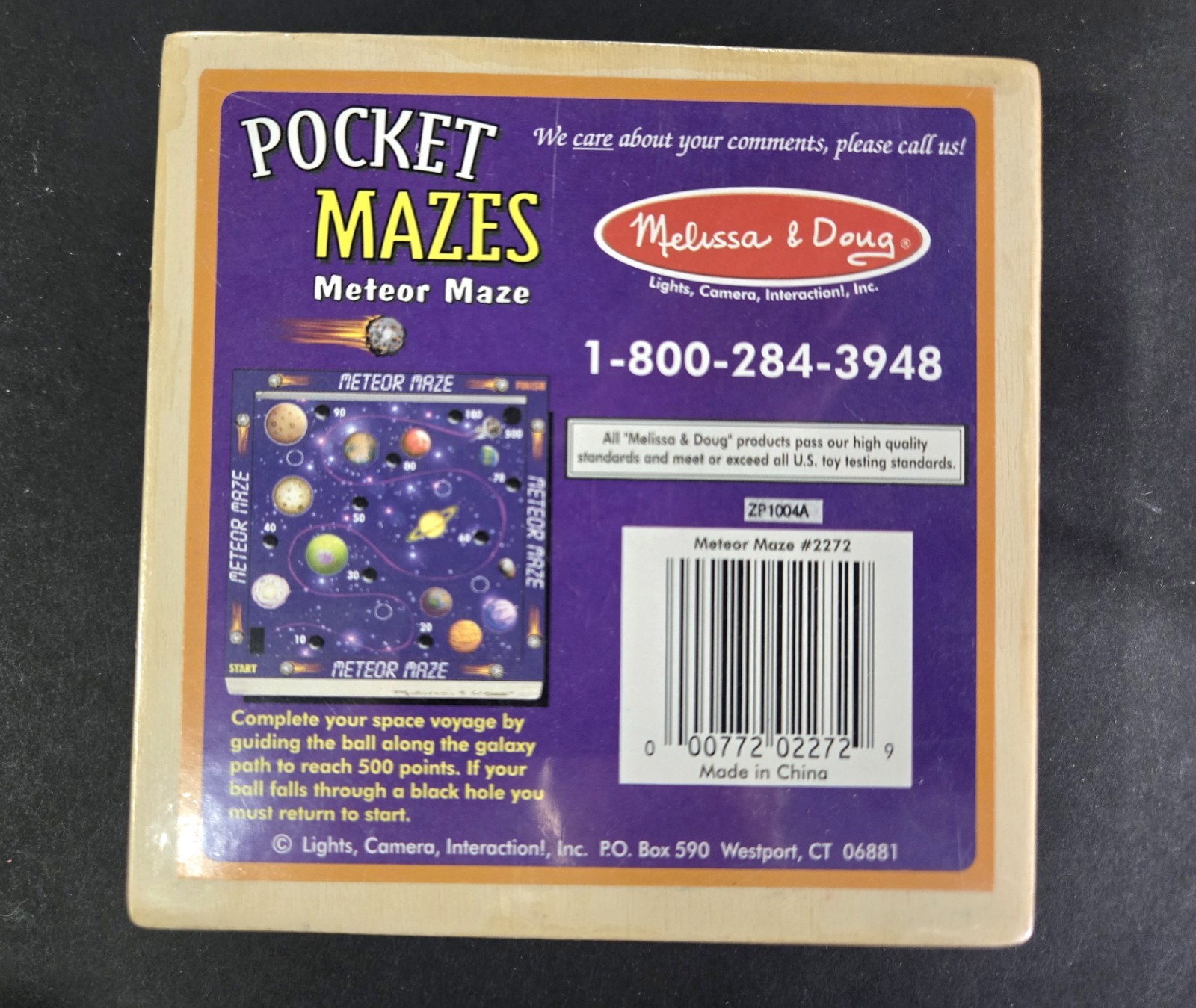 NEW MELISSA & DOUG POCKET METEOR MAZE – AGES 6+
