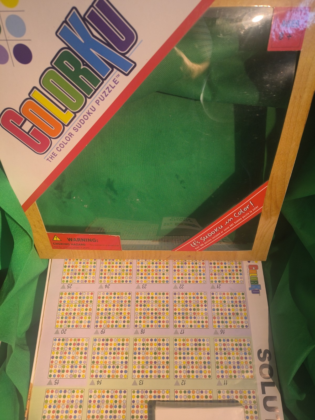 ColorKu Game The Color Sudoku Puzzle COMPLETE Solid Wood w/ Pieces SHIPS FREE
