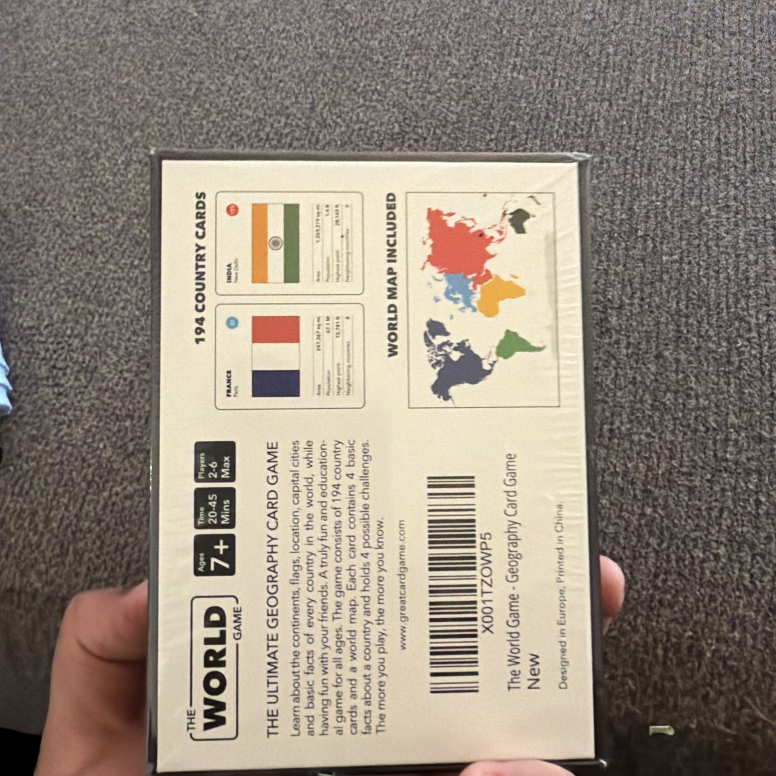 The World Game Geography Card Game Educational Games Homeschool Family SEALED