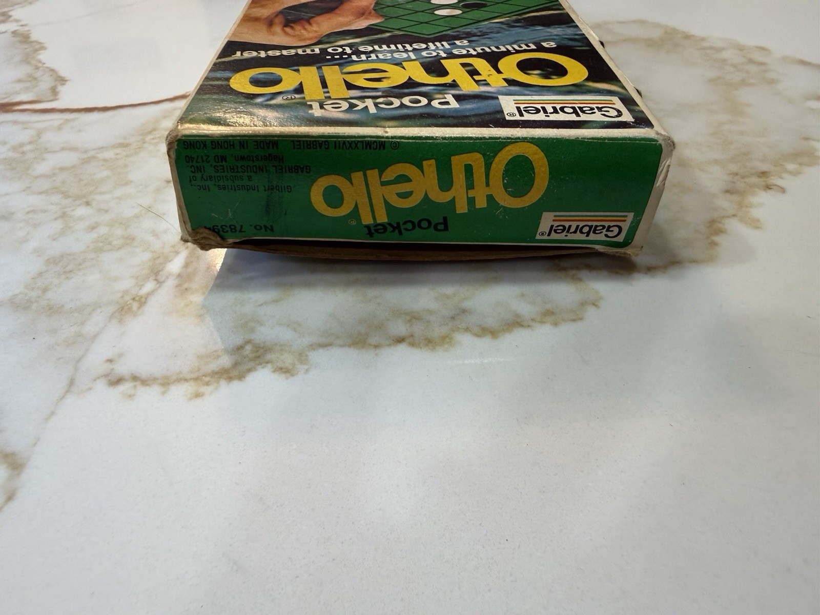 Vintage 1977 Gabriel Pocket Othello Travel Game 100% Complete + 2 Spare Pieces