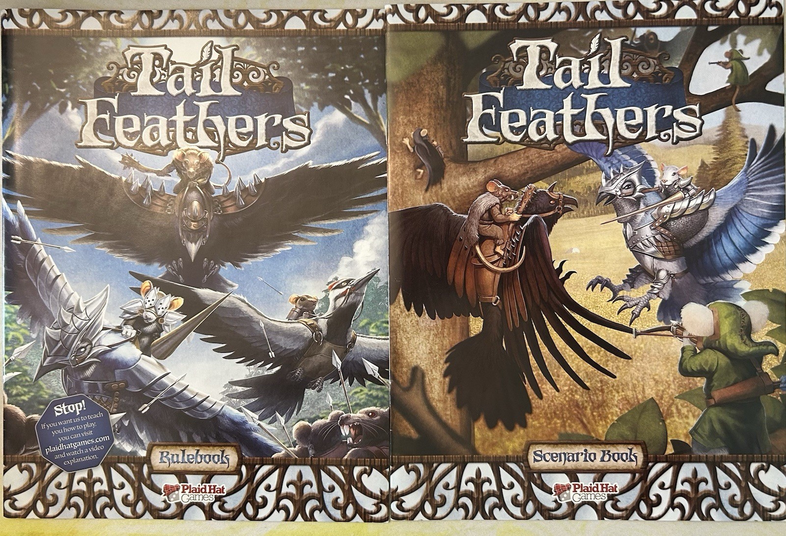 Tail Feathers Board Game by Plaid Hat Games Mice And Mystics Complete Sleeved NM