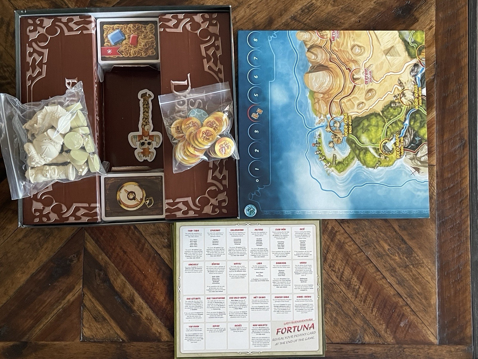 Fun Forge Isla Dorada Board Game Bruno Faidutti Alan Moon Treasure Hunt COMPLETE