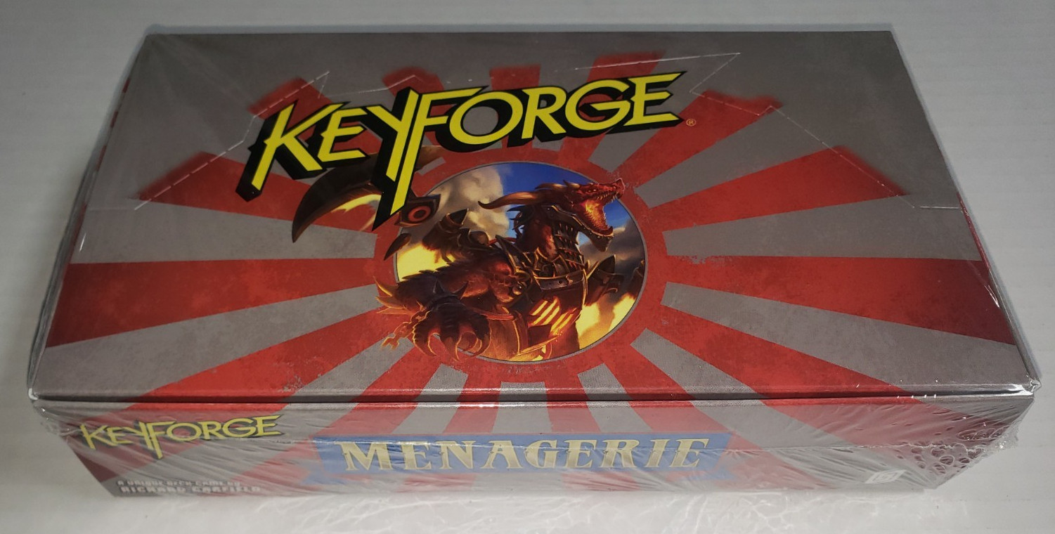 Keyforge: Menagerie Archon Deck Display Board Game New KFM01d Torn Plastic